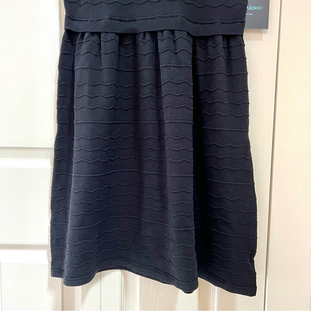 NWT Cynthia Rowley Black Sleeveless Knit Sweater Dress - Picture 4 of 13